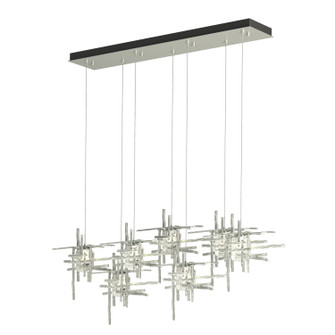 Tura Tura 7-Light Seeded Glass Pendant in Vintage Platinum (39|131095-SKT-STND-82-II0728)