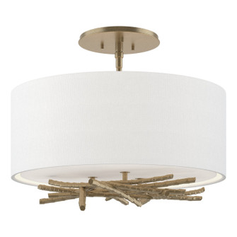 Brindille Three Light Semi-Flush Mount in Soft Gold (39|127660-SKT-84-SF1505)