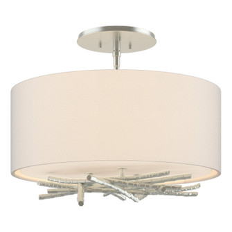 Brindille Three Light Semi-Flush Mount in Vintage Platinum (39|127660-SKT-82-SE1505)