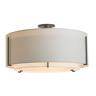 Exos Three Light Semi Flush Mount in Modern Brass (39|126505-SKT-86-SF2290-SE2899)