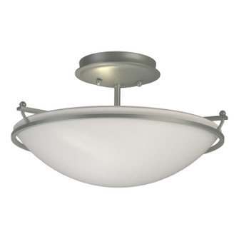 Simple Lines Two Light Semi-Flush Mount in Vintage Platinum (39|124302-SKT-82-GG0047)