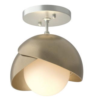 Brooklyn Brooklyn 1-Light Double Shade Semi-Flush in Vintage Platinum (39|121377-SKT-82-84-GG0711)