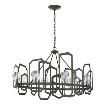 Gatsby Eight Light Chandelier in Dark Smoke (39|105020-SKT-07-CR)