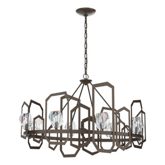 Gatsby Eight Light Chandelier in Bronze (39|105020-SKT-05-CR)