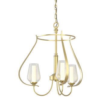 Flora Three Light Chandelier in Modern Brass (39|103047-SKT-86-ZS0354)