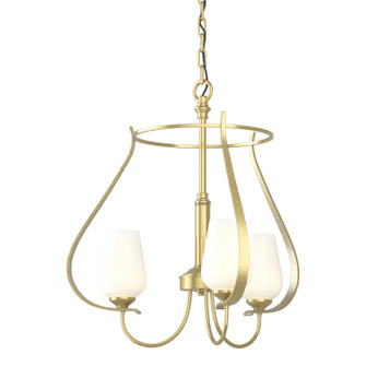 Flora Three Light Chandelier in Modern Brass (39|103047-SKT-86-GG0303)