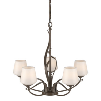 Flora Five Light Chandelier in Bronze (39|103040-SKT-05-GG0236)