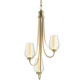 Flora Three Light Chandelier in Modern Brass (39|103033-SKT-86-ZS0354)