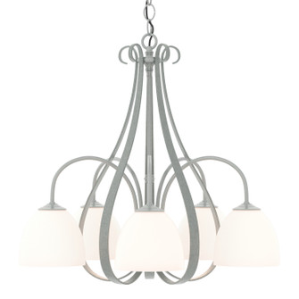 Sweeping Taper Sweeping Taper 5 Arm Chandelier in Vintage Platinum (39|101445-SKT-82-GG0001)
