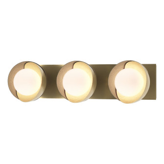 Brooklyn Brooklyn 3-Light Straight Double Shade Bath Sconce in Modern Brass (39|201378-SKT-86-84-GG0711)