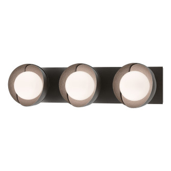 Brooklyn Brooklyn 3-Light Straight Double Shade Bath Sconce in Oil Rubbed Bronze (39|201378-SKT-14-14-GG0711)