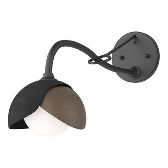 Brooklyn Brooklyn 1-Light Double Shade Long-Arm Sconce in Black (39|201377-SKT-10-05-GG0711)