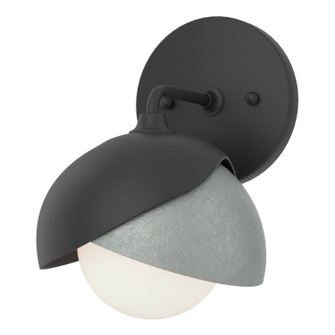 Brooklyn Brooklyn 1-Light Double Shade Bath Sconce in Black (39|201374-SKT-10-82-GG0711)