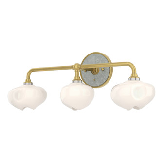 Ume Ume 3-Light Curved Arm Bath Sconce in Modern Brass (39|201342-SKT-86-82-FD0710)