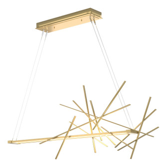 Cascade Cascade LED Pendant in Modern Brass (39|139778-LED-STND-86)