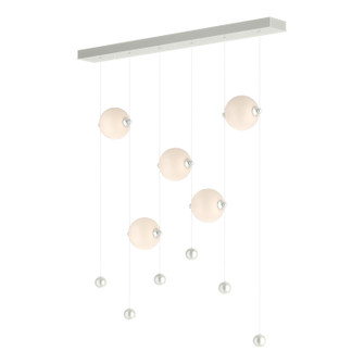 Abacus Abacus 5-Light LED Pendant in Sterling (39|139050-LED-STND-85-GG0668)