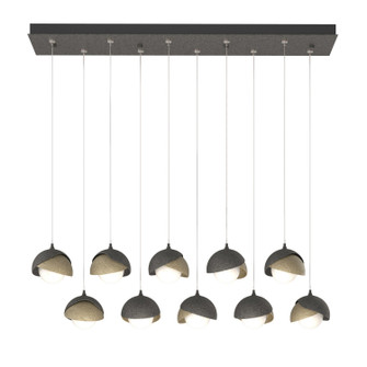 Brooklyn Brooklyn 10-Light Double Shade Pendant in Natural Iron (39|131205-SKT-STND-20-84-GG0711)