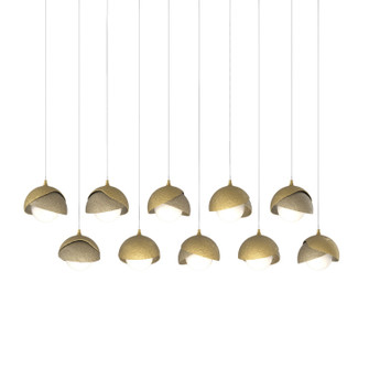 Brooklyn Brooklyn 10-Light Double Shade Pendant in Modern Brass (39|131205-SKT-LONG-86-84-GG0711)