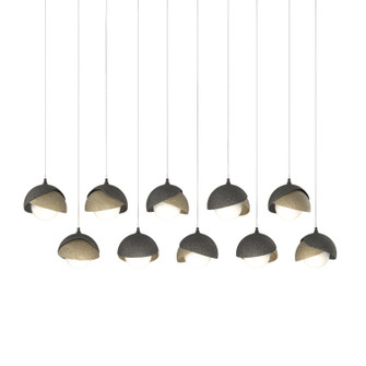 Brooklyn Brooklyn 10-Light Double Shade Pendant in Natural Iron (39|131205-SKT-LONG-20-84-GG0711)