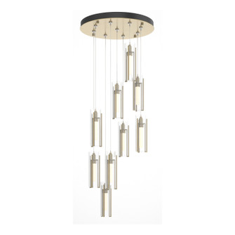 Exos Glass Exos Glass 9-Light Pendant in Modern Brass (39|131104-SKT-STND-86-ZM0065)