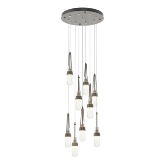 Link Link 9-Light Blown Glass Pendant in Dark Smoke (39|131100-SKT-STND-07-YG0434)