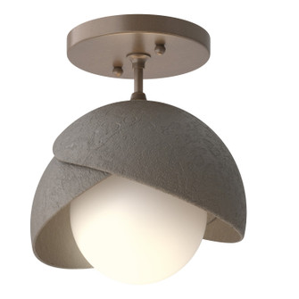 Brooklyn One Light Semi-Flush Mount in Bronze (39|121377-SKT-05-07-GG0711)