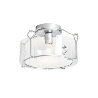 Bow One Light Semi-Flush Mount in Sterling (39|121142-SKT-85-GG0218)