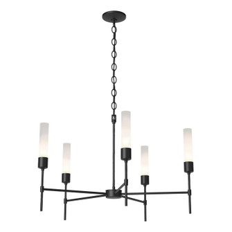 Vela Five Light Chandelier in Black (39|105045-SKT-10-FD0611)