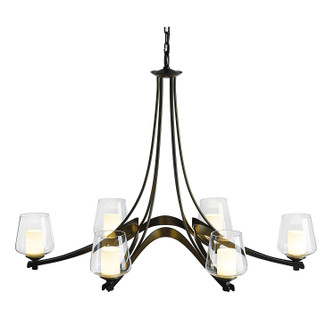 Ribbon Six Light Chandelier in Oil Rubbed Bronze (39|104116-SKT-14-ZU0291)