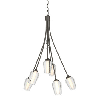 Flora Flora 6 Arm Chandelier in Dark Smoke (39|103043-SKT-07-ZS0354)