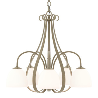 Sweeping Taper Sweeping Taper 5 Arm Chandelier in Soft Gold (39|101445-SKT-84-GG0001)