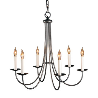 Simple Lines Six Light Chandelier in Sterling (39|101160-SKT-85)