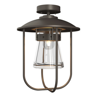 Erlenmeyer One Light Outdoor Semi-Flush Mount in Coastal Dark Smoke (39|356015-SKT-77-ZM0467)