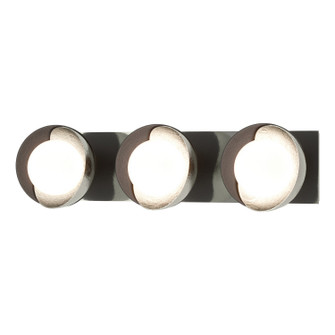 Brooklyn Brooklyn 3-Light Straight Double Shade Bath Sconce in Sterling (39|201378-SKT-85-10-GG0711)