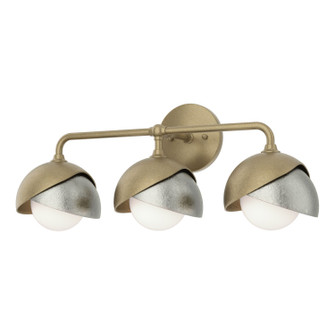 Brooklyn Brooklyn 3-Light Double Shade Bath Sconce in Soft Gold (39|201375-SKT-84-85-GG0711)