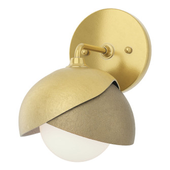 Brooklyn Brooklyn 1-Light Double Shade Bath Sconce in Modern Brass (39|201374-SKT-86-84-GG0711)