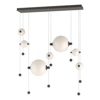Abacus Abacus 7-Light Double Linear LED Pendant in Natural Iron (39|139054-LED-STND-20-GG0694)