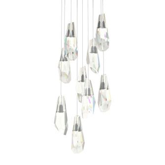 Luma Luma 9-Light Large Crystal Pendant in Dark Smoke (39|131101-SKT-LONG-07-CR)