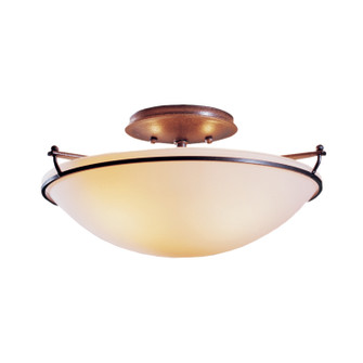 Simple Lines Two Light Semi-Flush Mount in Dark Smoke (39|124302-SKT-07-SS0047)