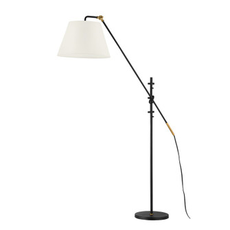 Navin One Light Floor Lamp in Patina Brass/Textured Black (67|PFL2678-PBR/TBK)