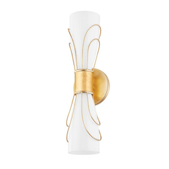 Gabriella Two Light Wall Sconce in Vintage Gold Leaf (428|H751102-VGL)