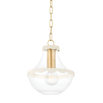 Alaina One Light Pendant in Aged Brass (428|H668701S-AGB/SCR)