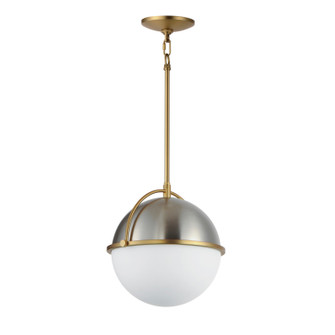 Duke One Light Pendant in Satin Nickel / Satin Brass (16|12412SWSNSBR)