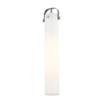 Downtown Urban Glass in Cased Matte White Pilaster (405|G413-1S-4WH)