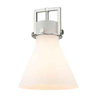 Downtown Urban Glass in Cased Matte White Newton Cone (405|G411-10WH)