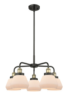Ballston Urban Five Light Chandelier in Black Antique Brass (405|916-5CR-BAB-G171)