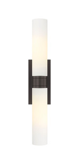 Downtown Urban Two Light Bath Vanity in Oil Rubbed Bronze (405|617-2W-OB-G617-11SWH)