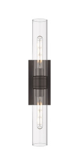 Downtown Urban Two Light Bath Vanity in Oil Rubbed Bronze (405|617-2W-OB-G617-11CL)