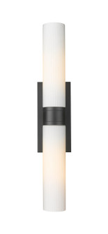 Downtown Urban LED Bath Vanity in Matte Black (405|617-2W-BK-G617-11SWH)