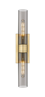 Downtown Urban Two Light Bath Vanity in Brushed Brass (405|617-2W-BB-G617-11SM)